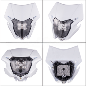 LINGQI Phares de <span class=keywords><strong>moto</strong></span> Feux de circulation diurne à LED Grimace Phare Capot pour CRF Off Road Motorbike Motocross Parts - Product Image 4