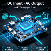 Micro-onduleur solaire PCBA principal pour système photovoltaïque domestique, sortie CC vers CA, protection contre les éclairs EMC, WiFi Bluetooth