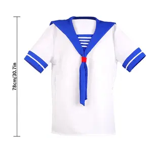 PAFU Halloween Nautical Cruise Yacht Rock Party Themed Adult Sailor Halloween Costume For Men