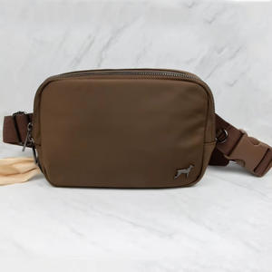 Riñonera de Nailon Personalizada OEM para Mujer, con Cierre de Cremallera y Dispensador de Bolsas para Excrementos de Perro, para Pasear Perros - Product Image 2