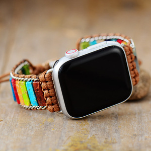 Correa para Apple Watch, Tejida en Textil con Cuentas, 7 Colores, Piedra Imperial, Correa de Moda para Apple Watch Verano 2025 - Product Image 1
