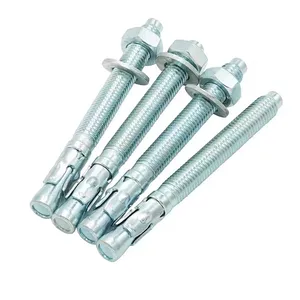 M8 M10 M12 M14 M16 M20 M24 Type Zinc Plated Galvanized Steel Expansion Bolts Wedge Anchor Bolts