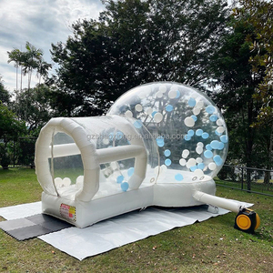Maison à bulles gonflable, intérieur et extérieur, château pour les fêtes d'enfants, tente dôme gonflable pour ballons, tente transparente - Product Image 4