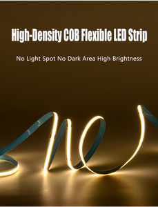 <b>COB</b> Low Voltage <b>LED</b> <b>Strip</b> 256 <b>LEDs</b> Flexible Self-Adhesive Spotless Tape Light Decorative Lighting for Under Cabinet - Product Image 3