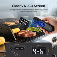 INKBIRD IHT-21K thermomètre à viande à lecture instantanée IP65 étanche 0.5 Sec lecture rapide avec capteur K pour la cuisson au barbecue