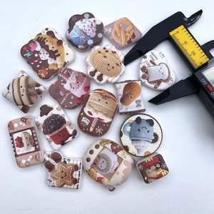 ลูกปัดเจลลี่แคทแบบเจาะรู พิมพ์ลายสองด้าน สำหรับทำสายคล้องโทรศัพท์มือถือ ปากกา และพวงกุญแจ - Product Image 2