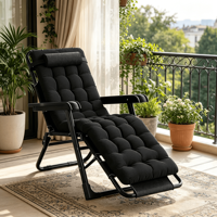 Fauteuil à bascule d'extérieur à dossier haut, robuste et pliable, résistant aux intempéries, idéal pour la cour, le porche, la terrasse, le jardin, le camping, les pique-niques et la plage