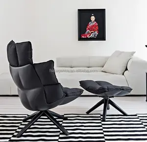 fauteuil bébé Suppliers-Fauteuil de salon en velours, design scandinave, italien moderne, en métal, pivotant, pour loisirs, restaurant, maison