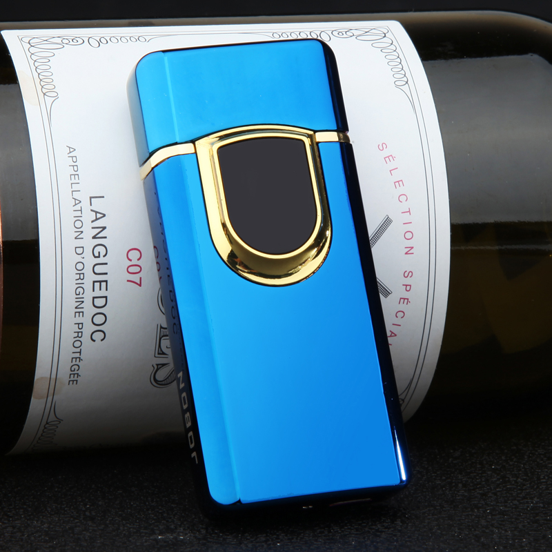 Электрическая зажигалка, ветрозащитная дуговая плазменная зажигалка с USB-зарядкой и индикатором батареи