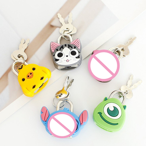 Mini Candado de Silicona con Forma de Dibujo Animado, Lindo y Pequeño, 3*3.5cm, 18g, Marca <span class=keywords><strong>Dq</strong></span>, Modelo Dq284, Diseño Personalizado Disponible, Varios Colores para Regalos - Product Image 2
