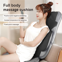 Promotion Coussin de massage vibrant Shiatsu pour le cou et le dos, soulagement des douleurs dorsales, pour siège de voiture et fauteuil de massage