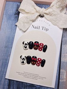 127 ชิ้น ลายการ์ตูนน่ารักสำหรับตกแต่ง<span class=keywords><strong>เล็บ</strong></span> ฤดูใบไม้ร่วง/ฤดูหนาว สินค้ามาใหม่ ต้องมี! <span class=keywords><strong>เล็บ</strong></span>ปลอมทรงเหลี่ยม <span class=keywords><strong>ก</strong></span>ดติดง่าย ใช้ซ้ำได้ ทำด้วยมือ - Product Image 3