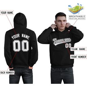 เสื้อฮู้ดดี้สั่งทำพิเศษ ปักชื่อและหมายเลขได้  แบบยูนิเซ็กส์ สำหรับผู้ใหญ่ สวมใส่สบายๆ ในฤดูใบไม้ร่วง ผ้าเฟรนช์เทอร์รี่ ระบายอากาศได้ดี น้ำหนัก 300 กรัม มีกระเป๋า - Product Image 2