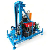 Foreuse hydraulique diesel sur roues pour puits d'eau de 100 à 200 m pour l'irrigation de grandes plantations agricoles