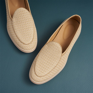Chaussures mocassins tendance été pour hommes, chaussures de marche pour la vie quotidienne, tissu en maille, chaussures décontractées italiennes de haute qualité - Product Image 3