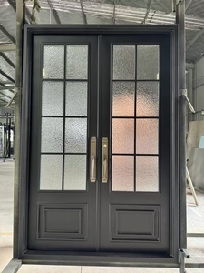 French Style <strong>Arch</strong> with Glass New Design Iron Entrance Door Steel <strong>Gate</strong> Grill Aluminum Stainless for Front Door - Product Image 5