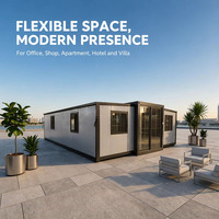 Maison conteneur modulaire extensible, maison préfabriquée, cabane mobile portable, maisons modulaires, maison conteneur pliable, mini-maison