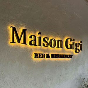 液晶标志定制激光切割3D发光二极管标志背光照明金属个性化商务标志接待墙公司名称 - Product Image 1