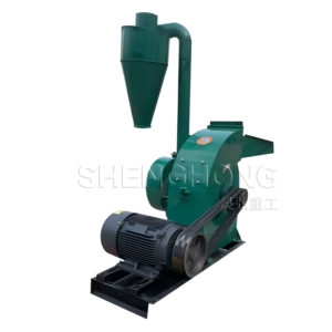 Mais- und Reishülsen-Stroh-Futter-Zerkleinerungsmaschine Hammermühle mit Lager 4kW 300-500kg/h Kapazität - Product Image 1