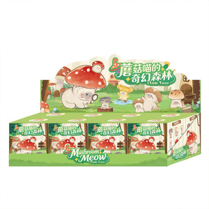 กล่องสุ่มของตกแต่งเรซิ่นรูปแมวเห็ดในป่าแฟนตาซี ของตกแต่งโต๊ะน่ารักสร้างสรรค์ ของขวัญสำหรับเด็กและนักสะสม - Product Image 4