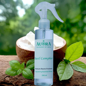 Custom Label Basil Camphor Room Air Freshener Spray 200 ml Long Lasting <b>Essential</b> <b>Oil</b> Based Liquid Home Car Shoe Factory Price - Product Image 1