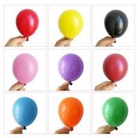 Ballons en latex de haute qualité, petits, mini, ronds, de 5 pouces, assortis, blanc, noir, bleu clair, épais, 5 pouces, 5"