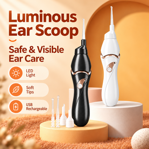 Nettoyeur de cérumen LED à embout souple, dispositif de nettoyage du conduit auditif, irrigateur auriculaire rechargeable par USB pour adultes et enfants - Product Image 4