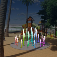 Fontaine de sol extérieure de contrôle de programme Dia.6m avec lumières Led DMX512