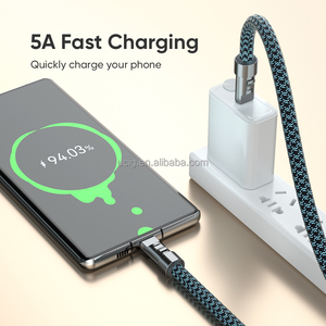 Câble de lanière de téléphone 240W | <span class=keywords><strong>USBC</strong></span> vers <span class=keywords><strong>USBC</strong></span> Nylon tressé 5A charge rapide 30cm dragonne câble de lanière de données - Product Image 6