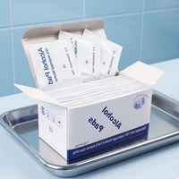 Lingettes antiseptiques stériles de qualité médicale, jetables, pour la désinfection cutanée, certifiées ISO, 100 lingettes pour usage domestique quotidien