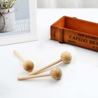 Boule de diffuseur de roseaux en bois de pin naturel personnalisé avec bâton de rotin pour assainisseur d'air domestique
