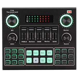 Micro-casque USB pour diffusion en direct sur le Web, carte son V9 BT, dispositif <span class=keywords><strong>de</strong></span> changement <span class=keywords><strong>de</strong></span> <span class=keywords><strong>voix</strong></span> externe <span class=keywords><strong>avec</strong></span> plusieurs <span class=keywords><strong>effets</strong></span> sonores - Product Image 5