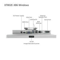 XT802E-X86 XTIOT Linux Ubuntu 24,04 WIN10 Pro, оборудование для киоска, проверка цен на штрих-код супермаркета