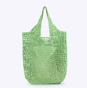 <span class=keywords><strong>Borse</strong></span> da Spiaggia in Rafia Intrecciata con Logo Personalizzato, <span class=keywords><strong>Borse</strong></span> a <span class=keywords><strong>Tracolla</strong></span> per Vacanze, <span class=keywords><strong>Borse</strong></span> Tote all'<span class=keywords><strong>Uncinetto</strong></span> di Grande Capacità, Borsa Portatile Traforata - Product Image 2