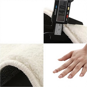 พรมปูพื้นสีพื้น Jinrui ทันสมัย กันลื่น สำหรับห้องนั่งเล่น ห้องนอน ห้องทำงาน เนื้อผ้าหนานุ่ม ความหนาแน่นสูง ปูเต็มพื้นที่ แบบเข็มเย็บ - Product Image 1