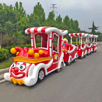 Durable de haute qualité utilisant divers Train d'amusement Kids Train Ride Fiberglass Mini Sightseen Train