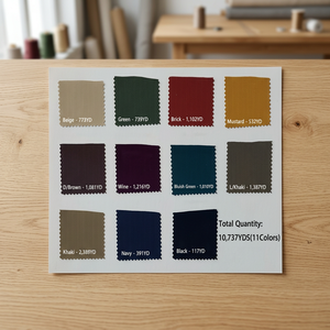 17040 N/P 14 Galles velours côtelé tissé solide teint 58/60 \ "tissu en nylon extensible pour garçons et filles pour une utilisation en extérieur - Product Image 2