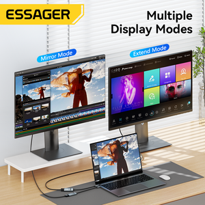 Câble <span class=keywords><strong>adaptateur</strong></span> convertisseur USB Type C vers <span class=keywords><strong>HDMI</strong></span> Essager ES-OTG23 pour smartphone vidéo 8K 60Hz 4K pour téléviseur, ordinateur portable, moniteur, téléphone - Product Image 6