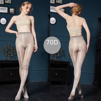 Collants de danse 70D Flash Oil Bright Shaping pour femmes