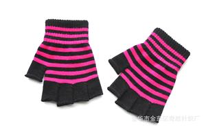 Öğrenciler için ücretsiz boyut kış örgü çizgili parmaksız eldiven bisiklet açık rahat kayak ve dokunmatik ekran eldiveni kullanım satış! - Product Image 6