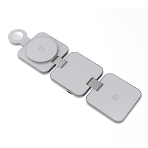 Supporto per caricabatterie Wireless magnetico pieghevole in alluminio 15W <span class=keywords><strong>caricatore</strong></span> rapido intelligente funzione PD <span class=keywords><strong>compatibile</strong></span> <span class=keywords><strong>iPhone</strong></span> 16 15 auricolari orologi - Product Image 6