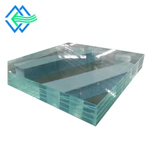 6.38mm 8.38mm 10.28mm Laminated Glass with PVB Firm Laminated Together Bullet Proofing