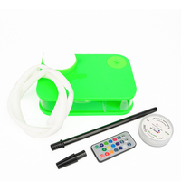 Offre Spéciale pas cher en gros narguilé portable carré narguilé personnalisé ensemble chicha complète shisha lumière LED