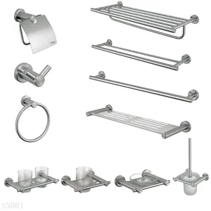 High Standard Latest Luxury Design Bathroom Accessories Set Stainless steel Bathroom Accessories hardware Set