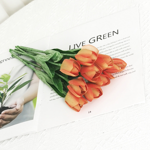 Fournisseur direct d'usine, tulipes artificielles multicolores vibrantes pour la décoration <span class=keywords><strong>de</strong></span> la maison, les arrangements <span class=keywords><strong>de</strong></span> mariage et la mise en scène d'événements - Product Image 2