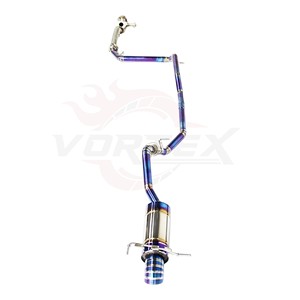 ท่อไอเสีย Vortex Premium Burnt Blue Titanium Alloy สำหรับ Honda Fit Jazz GK5 1.5L L15B รุ่นเพิ่มสมรรถนะ Catback - Product Image 1