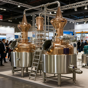 Équipement de distillation d'alcool en acier inoxydable GHO 1000L pour éthanol à base de manioc/pomme de terre/maïs/blé/sucre, distillerie - Product Image 1
