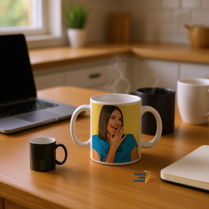 Taza de Cerámica Mágica para Sublimación, con Diseño Floral, Impresión de Fotos, Regalos Personalizados para Café o Té, Apta para Lavavajillas y Microondas - Product Image 3