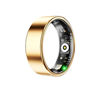 Bague connectée élégante pour la santé, tracker d'activité en acier inoxydable, surveillance du rythme cardiaque et du sommeil, étanche IP68, contrôle par application, GPS à distance