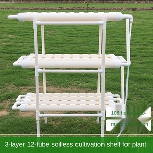 Tubería de <span class=keywords><strong>PVC</strong></span> hidropónica, estante de plantación, plantador de vegetales - Product Image 2